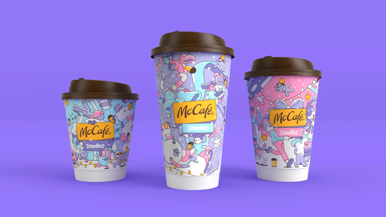 McDonald’s colabora con Doodles para plasmar arte digital (NFTs) en los vasos de McCafé